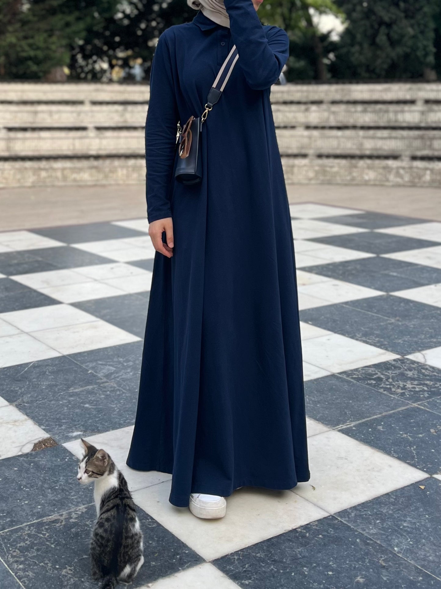 Lacivert Lacost Elbise