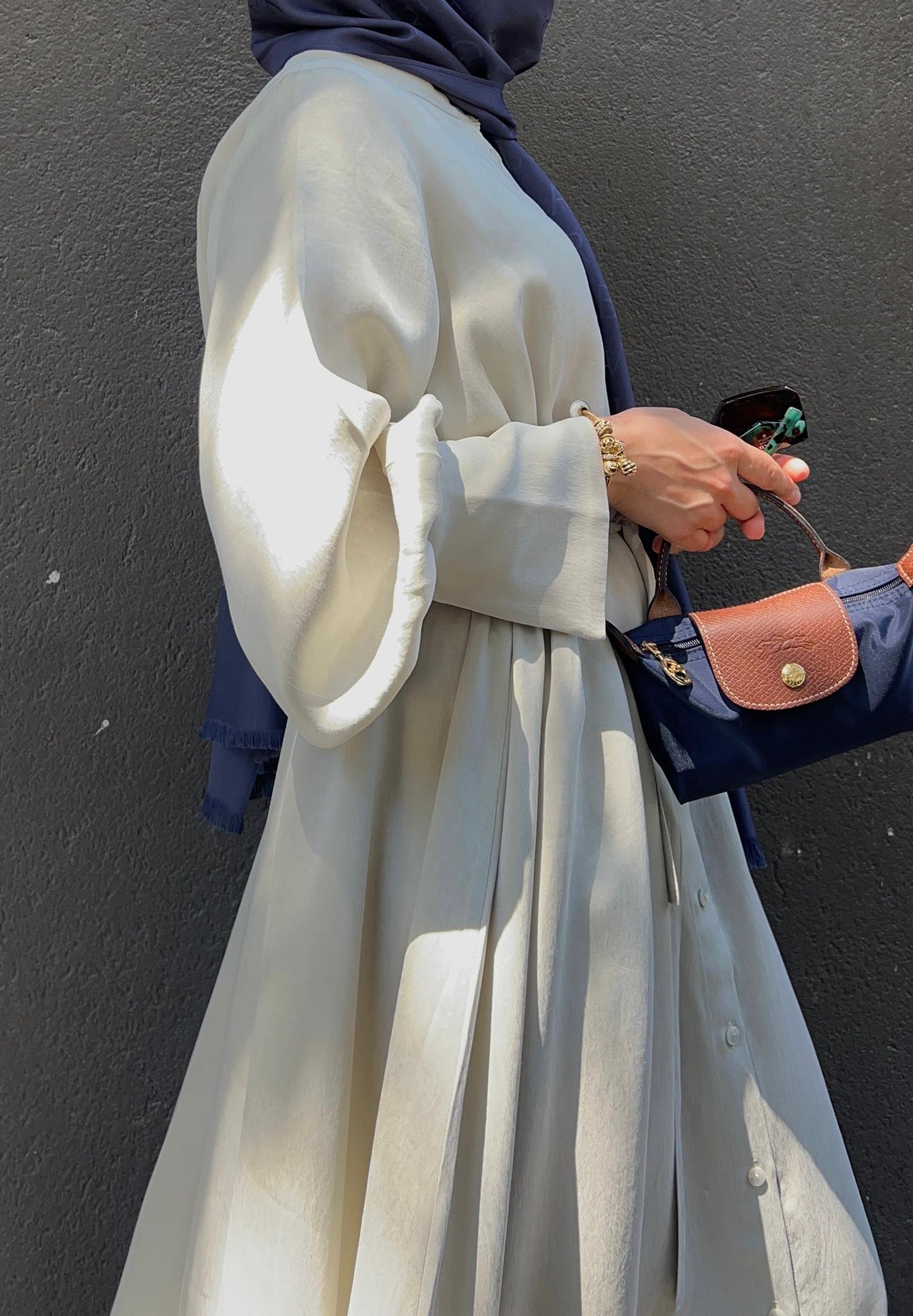 Sedef Düğmeli Ferace