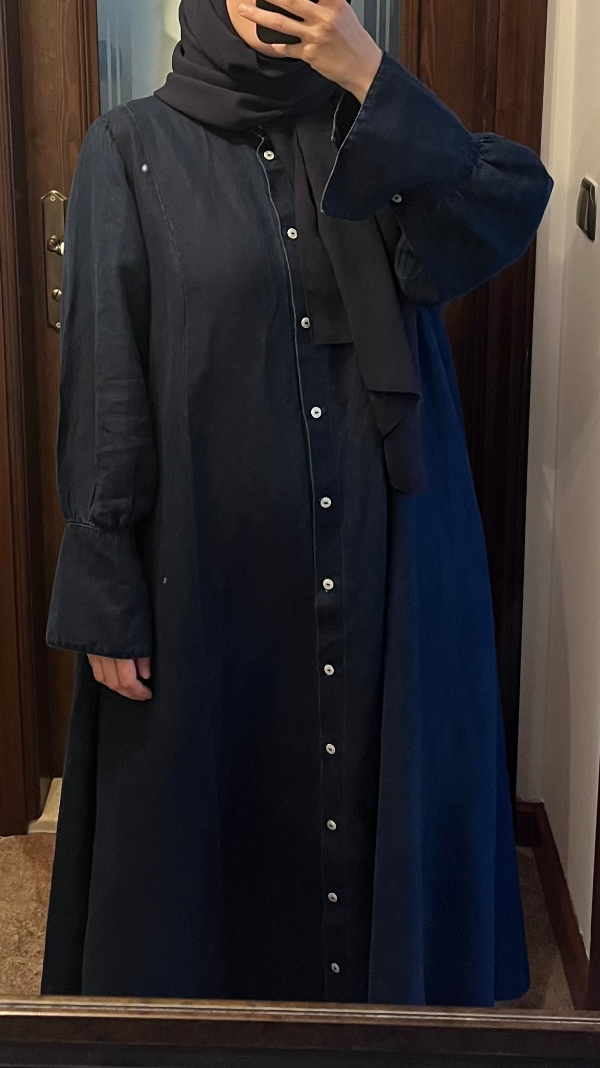 Keten Denim Elbise