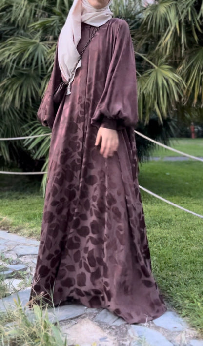 Kahve Balon Kol Abaya